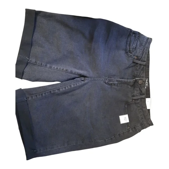 Nwt Time and Tru Black  Denim Shorts Size 10 - Picture 8 of 9